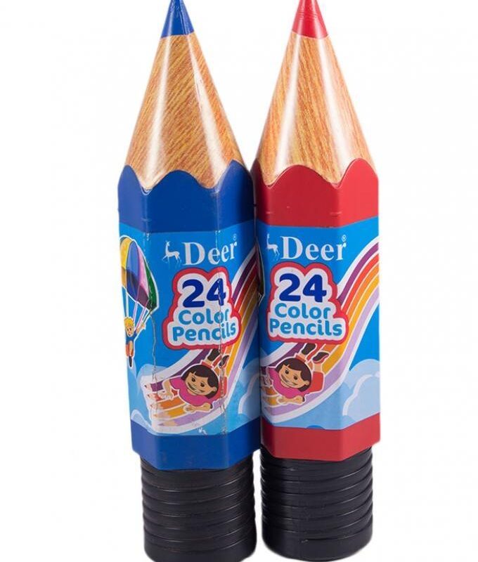 Deer, Color Pencils (24 colour Pencils )