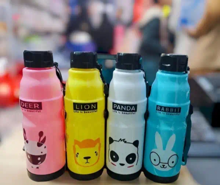 Kids panda Bear Frosted Water Bottle plastic water Bottle,Different Characters