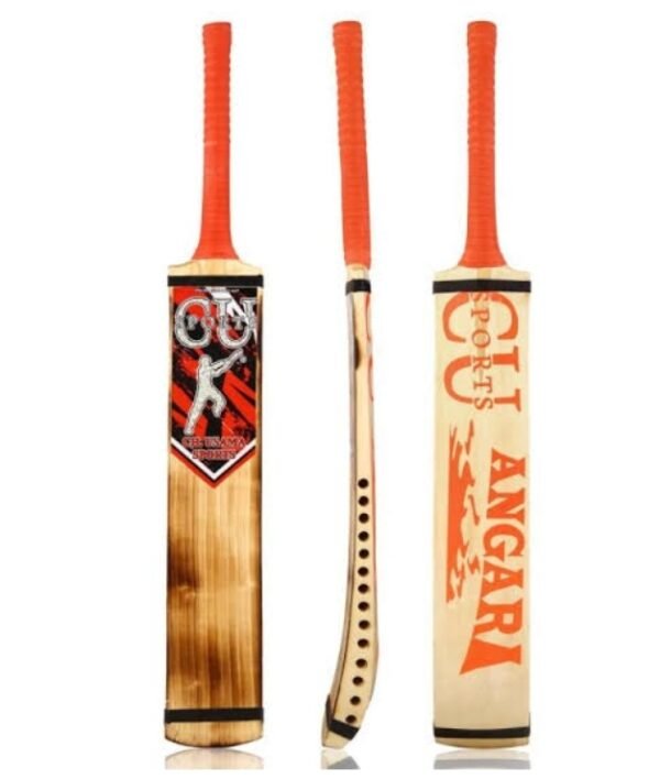 KWE Bandook Burn Edition hard tennis cricket bats Size( 90cm x 11.5cm x 2.5cm bottam)