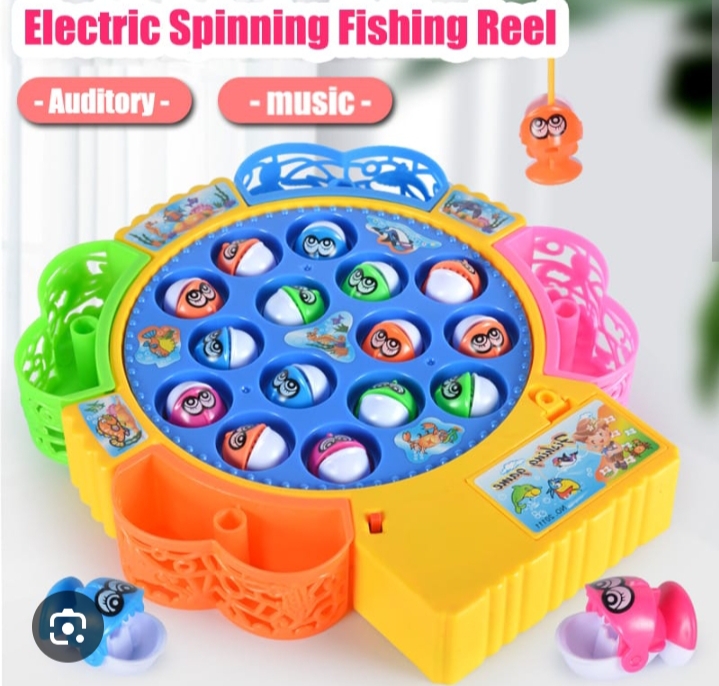 Fish Electric Musical Fishing Toy Fishing Game Board For Children Early Education
