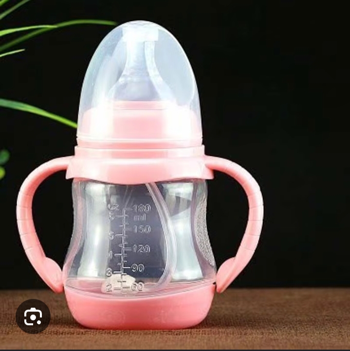 180ml Wide Mouth Feeding Bottle Silicone Baby Water Drinking Nursing Bottle