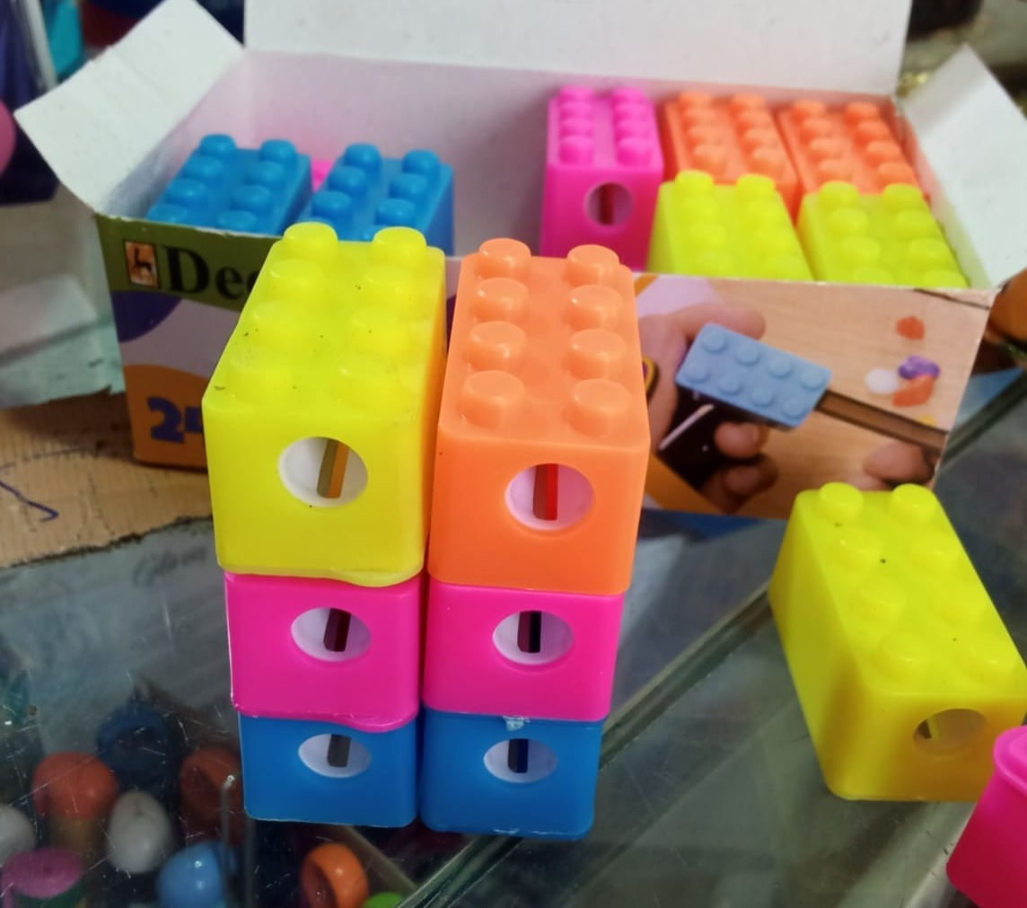 24 PCs Pack Pencil Sharpener Pencil Sharpener For Kids,Deer LEGO Different style sharpener