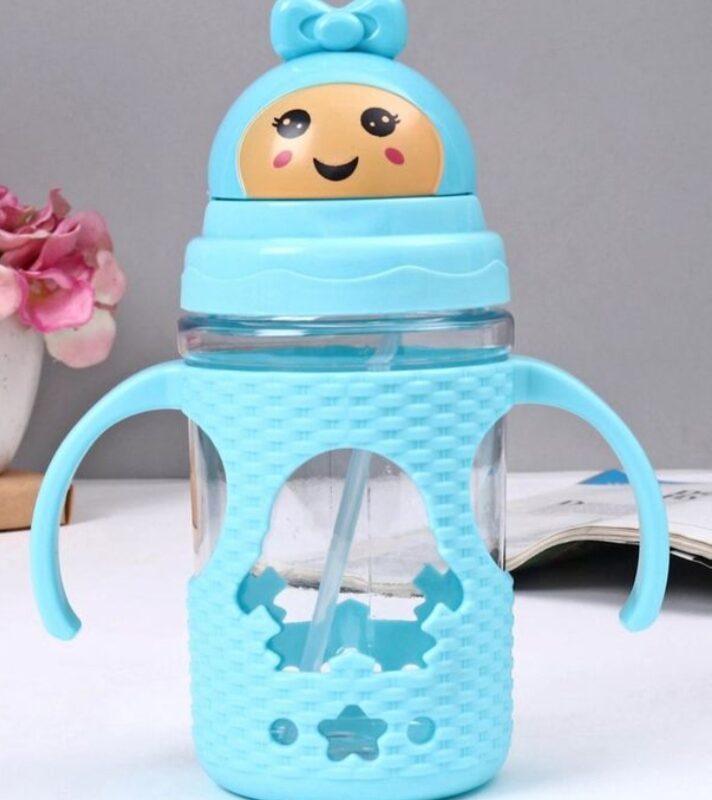 New Designs Kids Sipper Beaker Bottle Baby Feeder Trainer For Boy And Girls Infants Air Tight Bottle 450ml