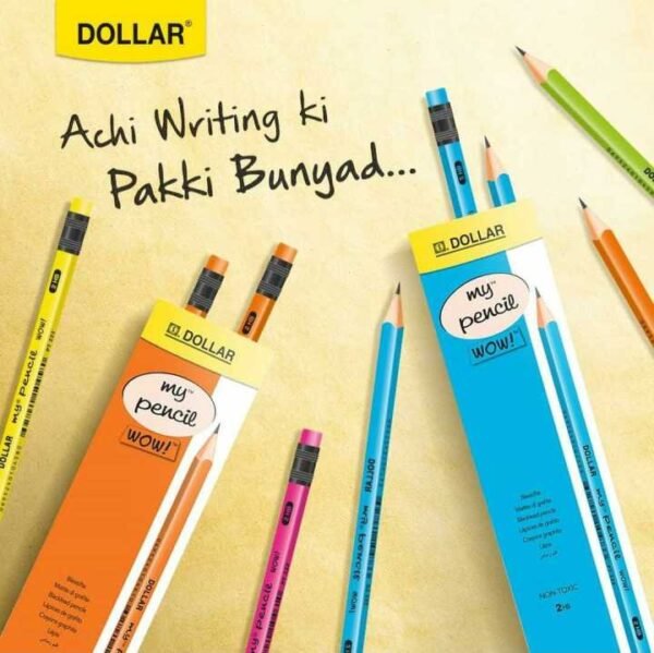 Dollar My Pencil WOW! - HB 2 Neon Pencils (Pack of 12)