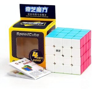 4x4 Qiyi Original Rubik Cube Stickerless and Bright - 4 by 4 Best Quality Speed Cube - Large Magic Cube 4x4x4 - Fast Speed Puzzle Toys