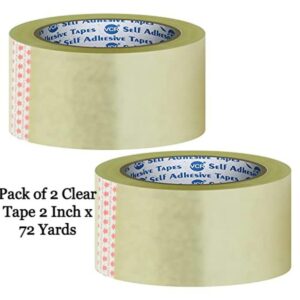 Clear Tape 2 Inch x 72 Yard /