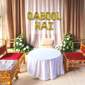 Qubool Hai Foil Balloon Set Different Color | 16 Inch Each Balloon | For | Nikah celebration & Decoration |