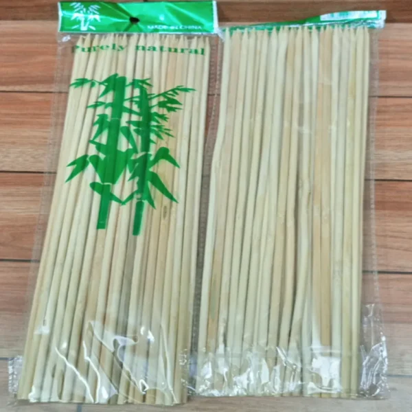 Wooden Bamboo Sticks Best for BBQ , Craft Work & Decorative work (12 inch)