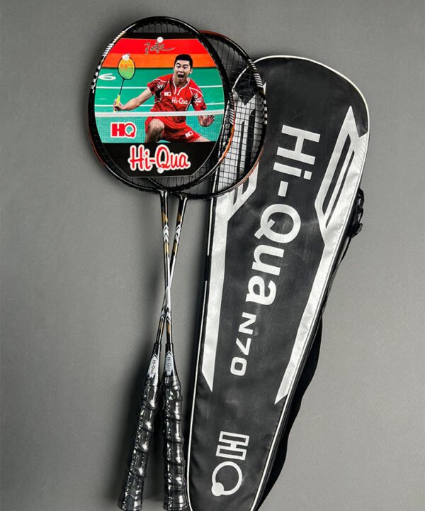 Hi-Qua Badminton Racket Set (Pair) | Lightweight Frame, Strong Shaft, Training & Recreational Play