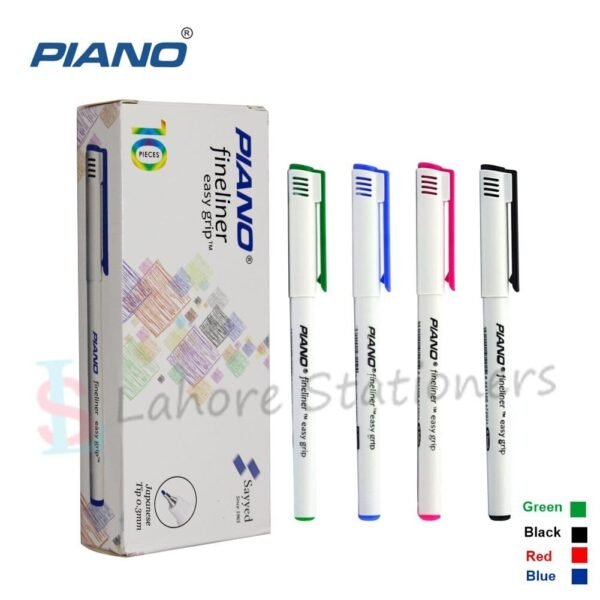 Piano Pointer / Fine Liner Easy Grip / Pointer 4 Color (Blue, Black, Red, Green)