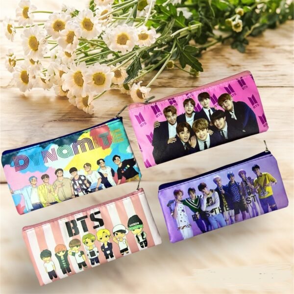BTS Pencil Pouch Zippers for Boys and Girls - Pencil Pouch