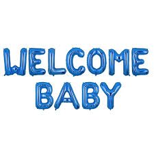 Welcome baby Foil Balloons Alphabets, Welcome Baby Girl, Welcome Baby boy, Welcome decoration set.