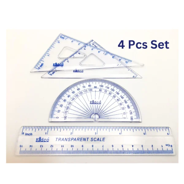 Set Squares, Protractor, Drawing Compass Math Geometry Tools